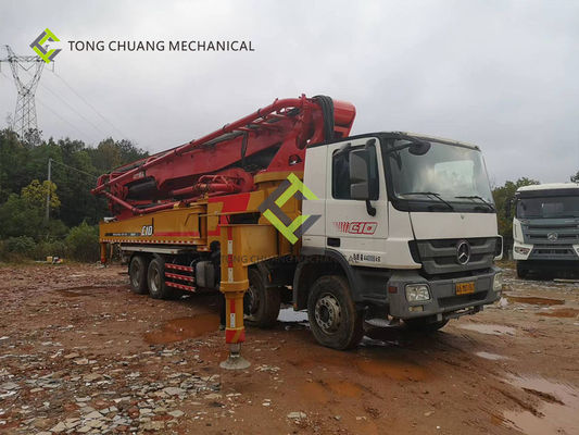 في عام 2016 ، استخدمت شركة Sany Heavy Industry Mercedes-Benz شاحنة مضخة الخرسانة 62 مترًا