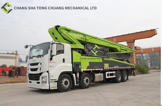 شراء 58 متر شاحنة مضخة الخرسانة 4 جسر مع محرك ايسوزو online manufacture