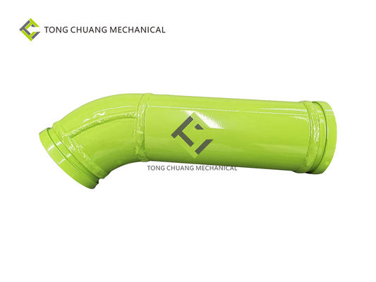HRC65 خط أنابيب مضخة الخرسانة مزدوجة الجدار كوع 125 * R275-45 ° + 310mm