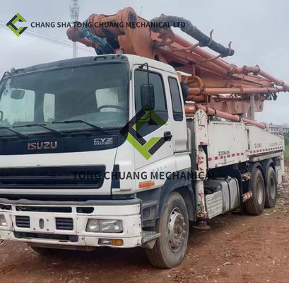 في عام 2013 زومليون ISUZU الهيكل 40 M شاحنة مضخة الخرسانة 5 أسطوانات و 5 أعمدة