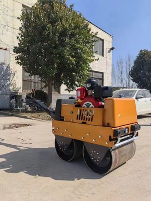 BM60 المشي وراء طبل واحد صغير الاهتزاز طوب الطريق