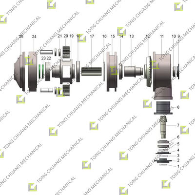محمل 32015/M511R2A-26.8 محمل دحرج، محمل دحرج لآلات الخرسانة، محمل دحرج لشاحنات مضخات الخرسانة، محمل دحرج لآلات البناء